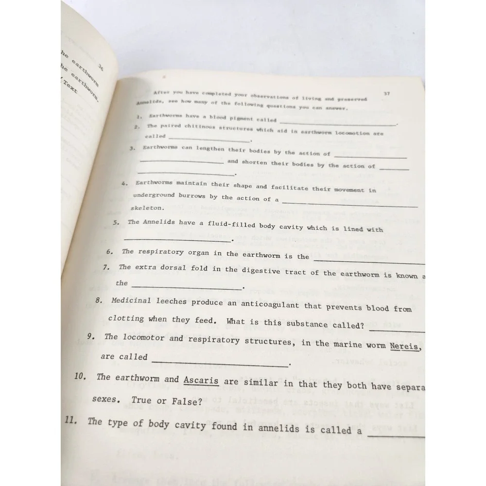 Vtg The Ohio State University LABORATORY GUIDE for‎ ZOOLOGY 201 Book Dr Myser